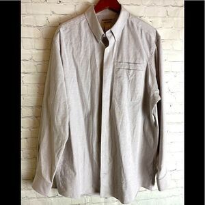 Duluth Trading Co. Wrinkle Fighter Button Down Shirt Large Tall